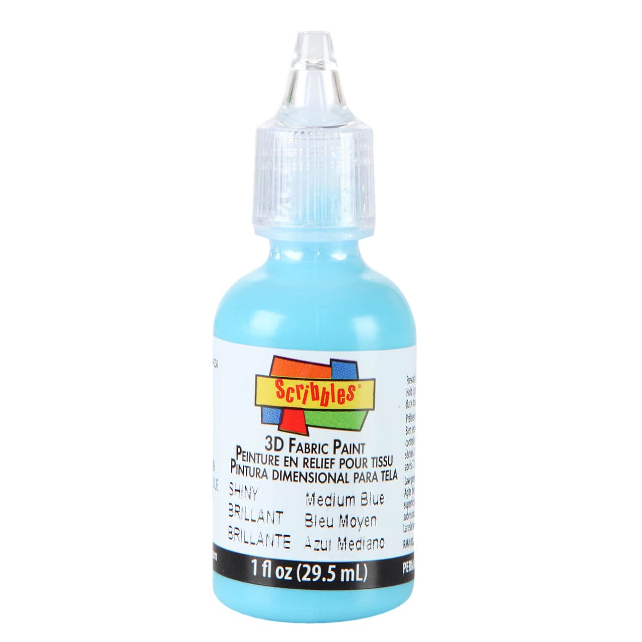 12 Pack: Scribbles® Shiny 3D Fabric Paint